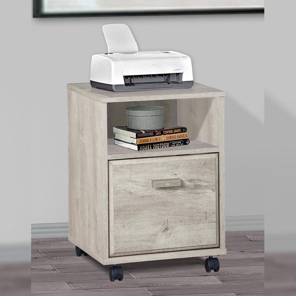 SAINT BIRCH Elma Washed Gray Pedestal File Cabinet SBEL4109MFWG