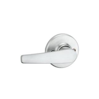 Kwikset Delta Satin Chrome Passage Door Handle for Hall or Closet 200DL26D6ALR