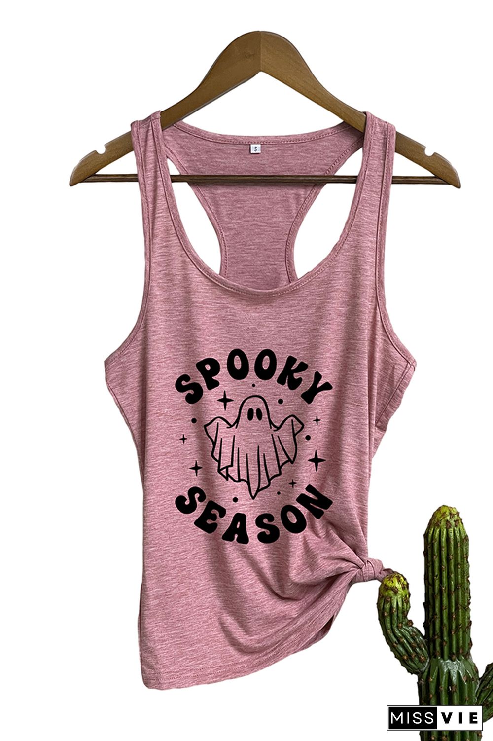 Spooky Season,Halloween Vibes O-neck Sleeveless Tank Top Wholesale