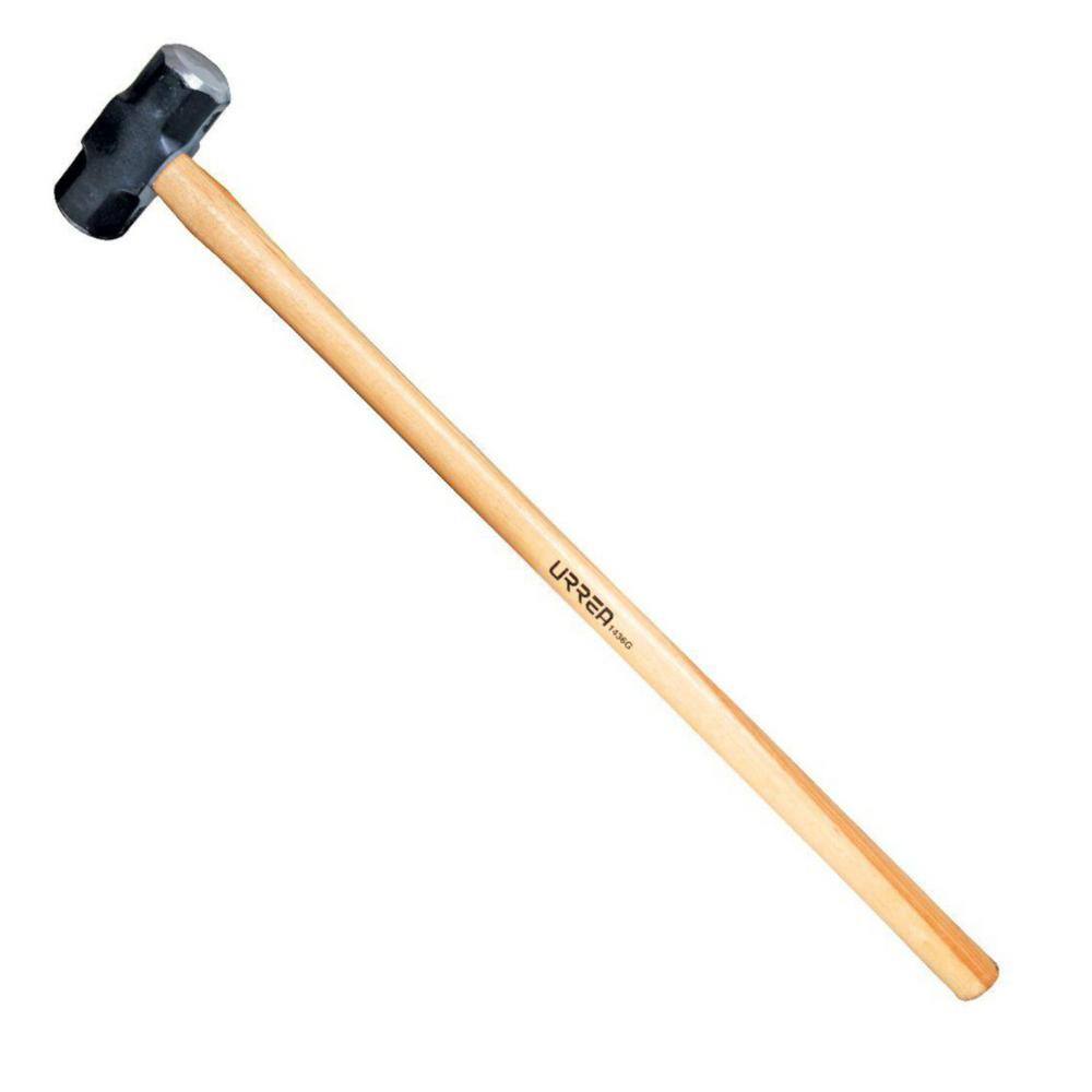 URREA 16 lbs. Steel Octagonal Sledge Hammer with Hickory Handle 1440G