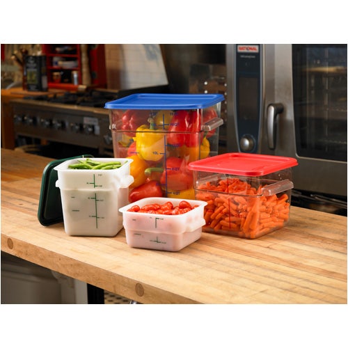 Carlisle 1197105 StorPlus Square Container Lid， 6-8 Qt， Red