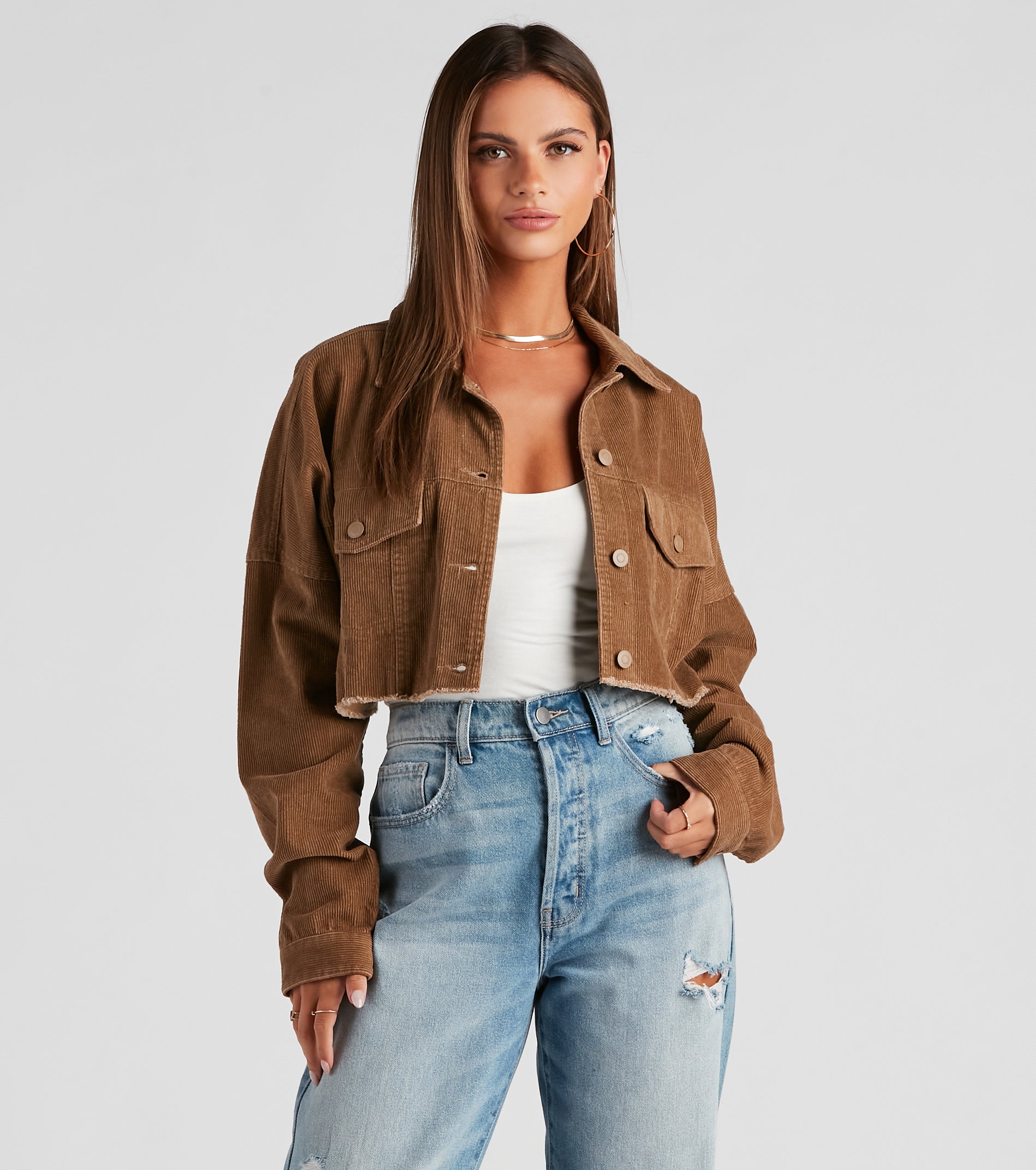 Walk The Halls Corduroy Crop Jacket