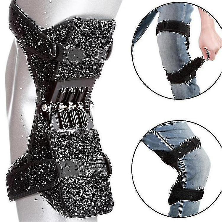 A Pair Of Knee Joint Protection Booster Spring Rebound Lift Joint Support Professional Sports Knee Leg Pad Knee Booster