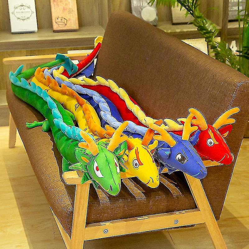 220cm Chinese Dragon Toys Pillow Stuffed Animal Soft Dolls Birthday Kids Xmas Gift