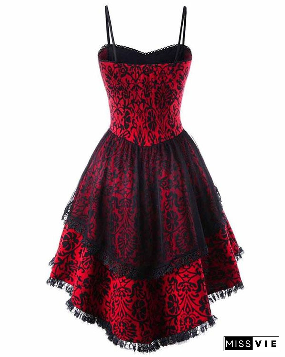 Plus Size Vintage 70s Cosplay Dress Spaghetti Strap Halloween Mini Dress