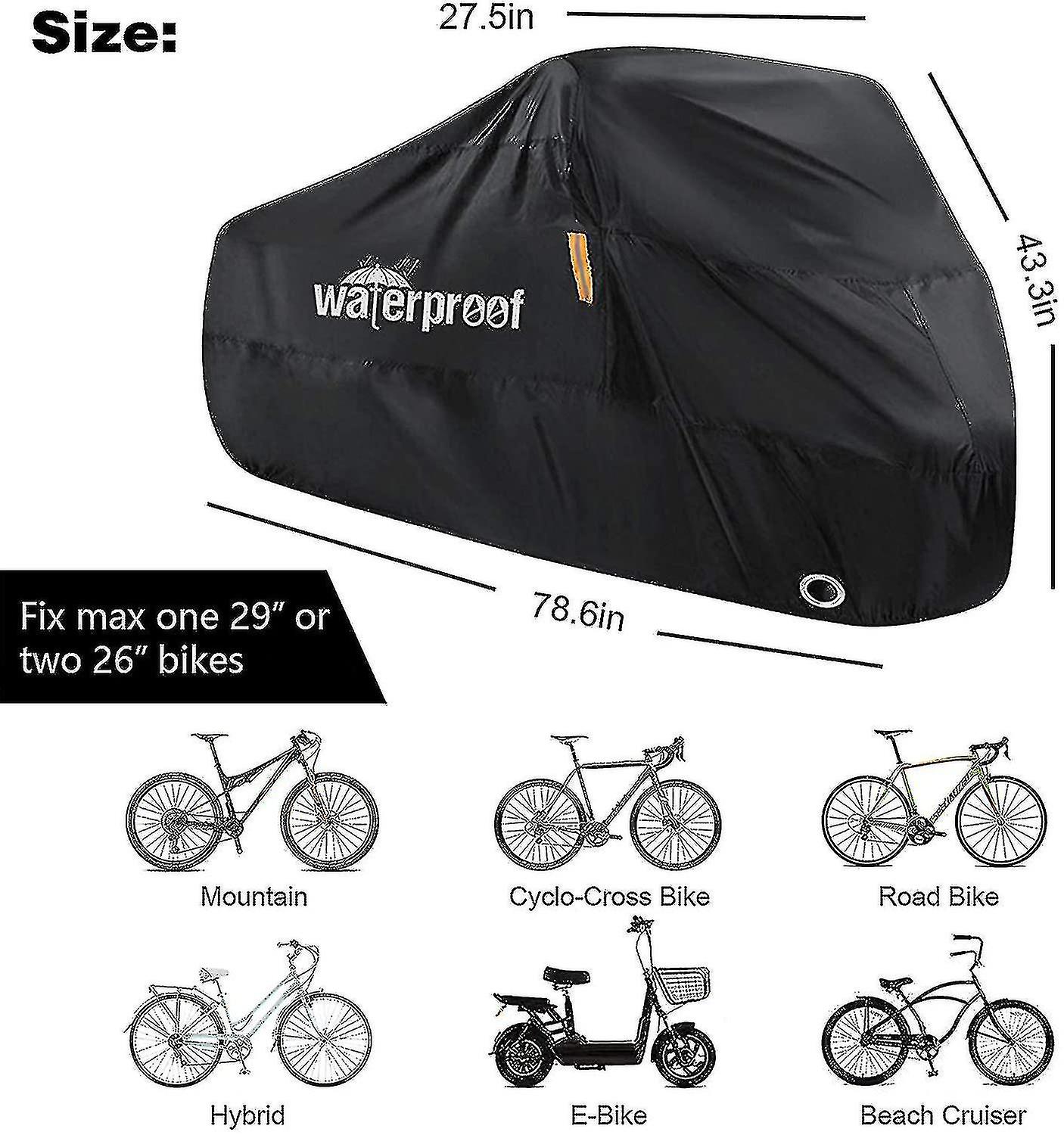 Bike Cover Outdoor Waterproof Bicycle Covers With Hole A