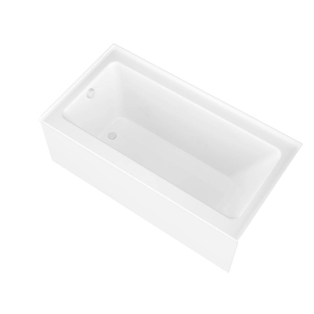 Universal Tubs Amber 5 ft. Acrylic Rectangular Drop-in Non-Whirlpool Bathtub in White HD3260SHL