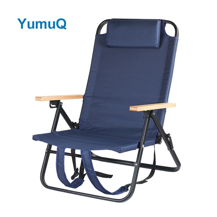 YumuQ Lightweight Steel Children Hiking Folding Wood Outdoor Camping Portable Chair Kermit Detachable