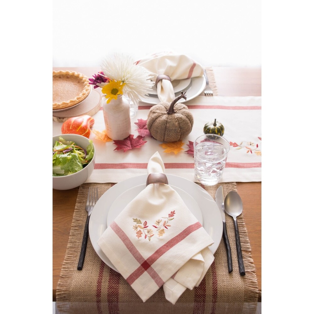 DII Rustic Leaves Kitchen Tablecloth