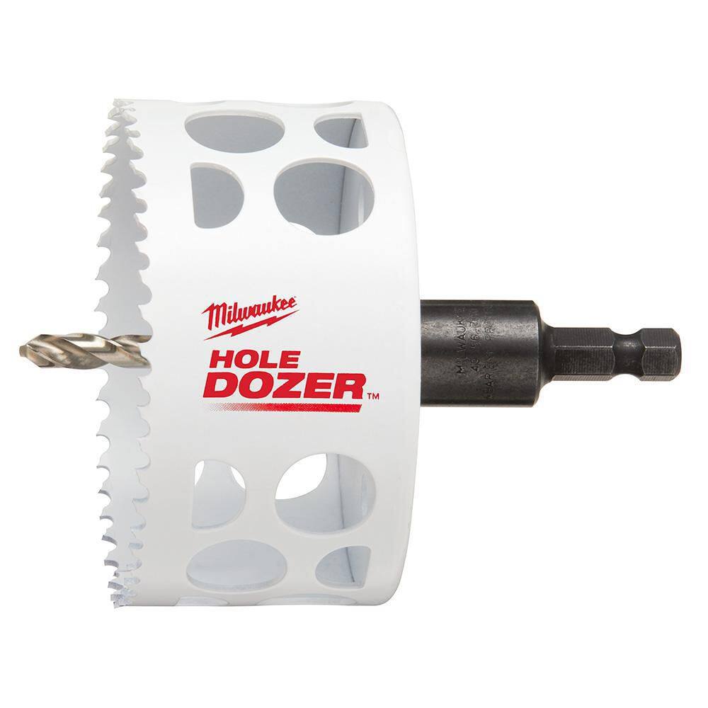 MW 3-12 in. HOLE DOZER Bi-Metal Hole Saw with 38 in. Arbor and Pilot Bit 49-56-9682