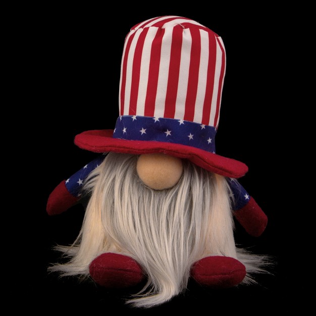 Lighted Americana Boy 4th Of July Patriotic Gnome