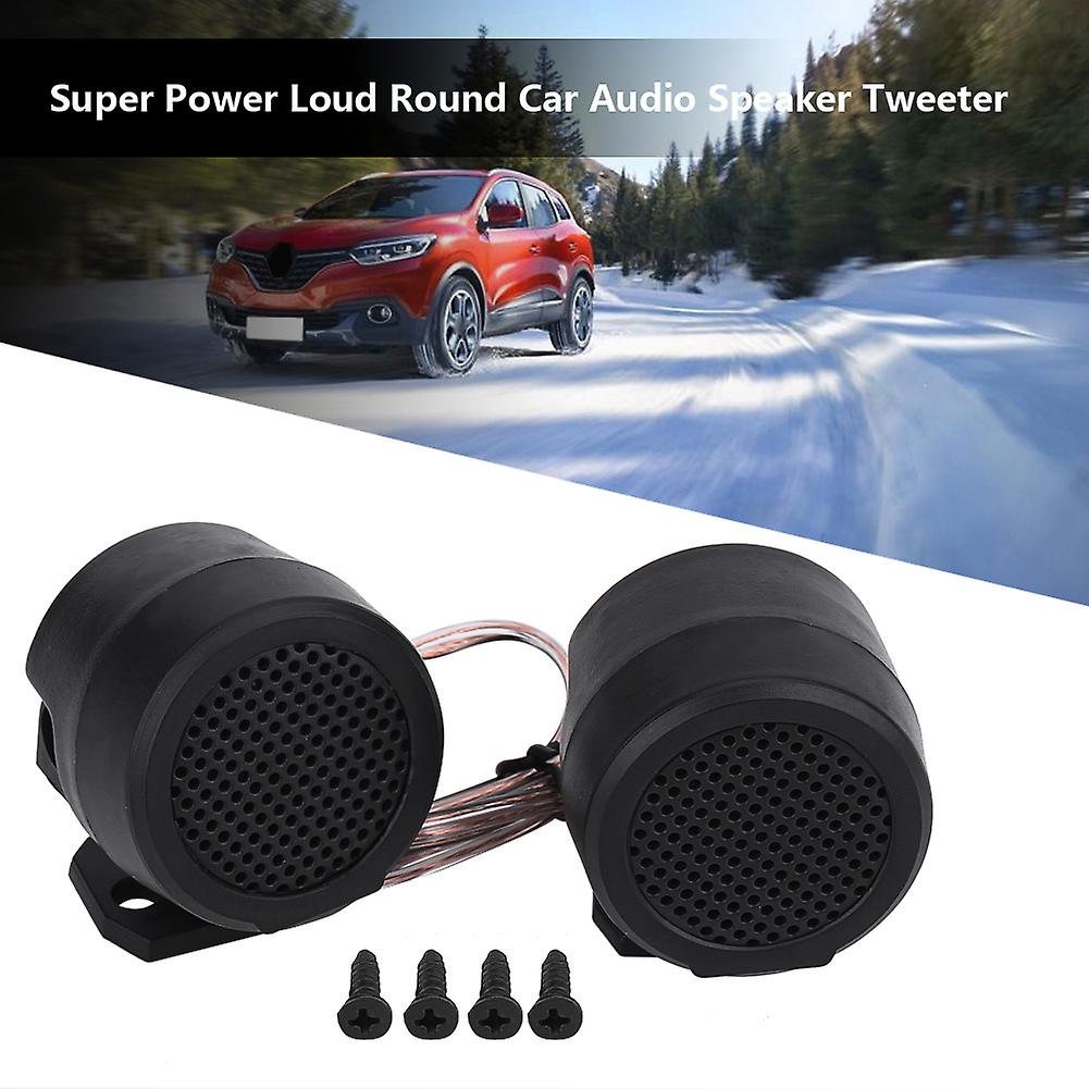 2pcs 12v 500w Car Round Super Power Loud Audio Speaker Tweeter Loudspeaker