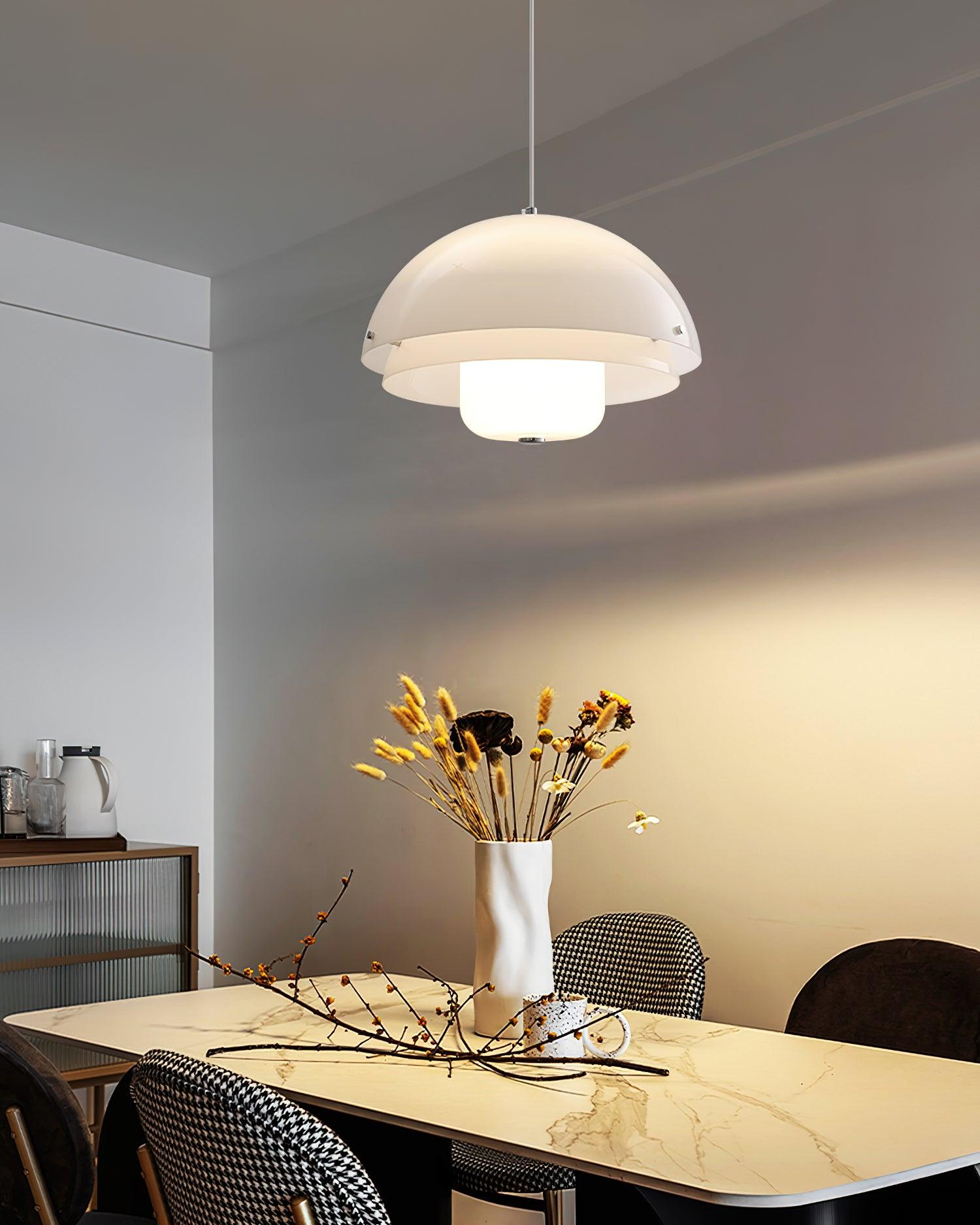 Milk White Layer Pendant Lamp