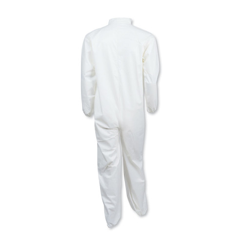 KleenGuard A40 Coveralls， Elastic Wrists/Ankles， X-Large， White (44314)