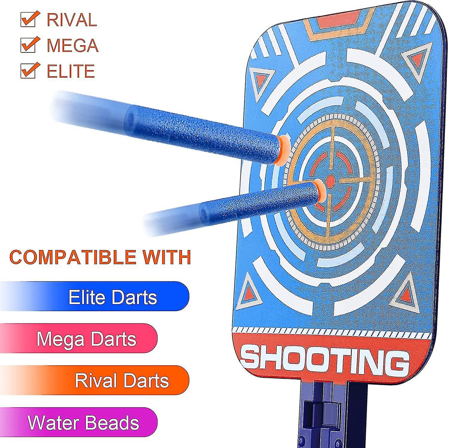 Toys For 4-13 Year Old Boys， Shooting Target Funny Gifts， Digital Target For Nerf Guns， Electronic Scoring Target For Nerf N-strike Elite/mega/rival S