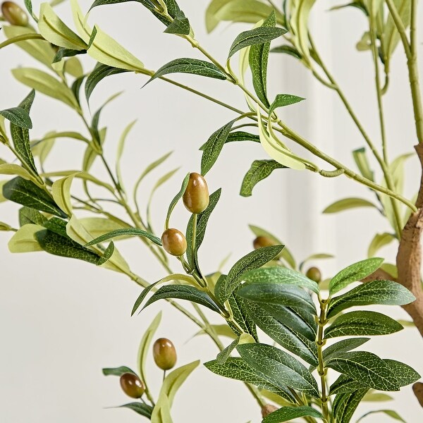 VECELO 59~71 Inch Artificial Olive Tree