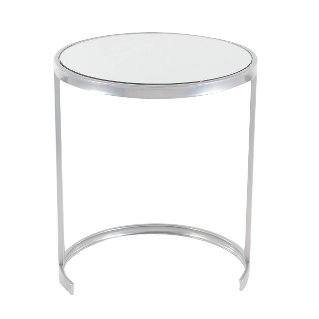 Set Of 3 Contemporary Metal Accent Table Olivia amp May