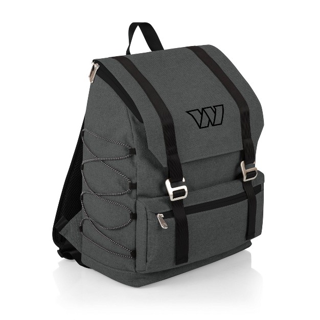 Nfl Washington Commanders On The Go Traverse Cooler Backpack Heathered Gray