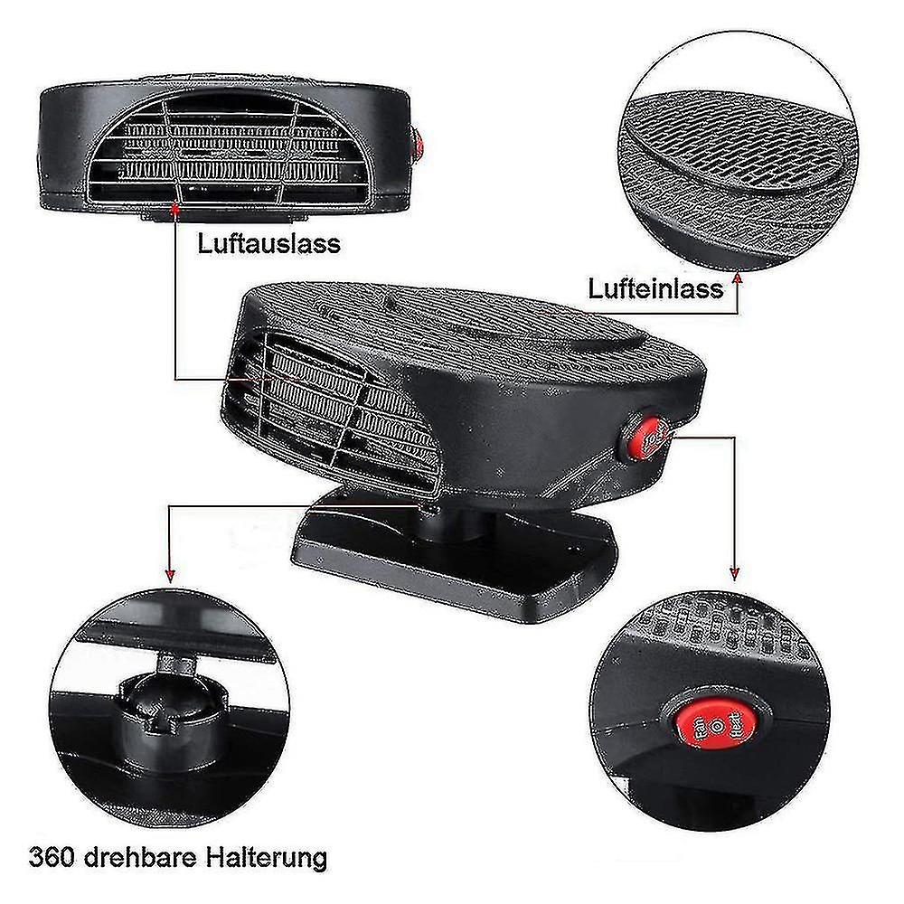 Car Amplifier Cooling Fans 2 In 1 Portable Car Heater Or Fan 12v 150w Fast Heating and Cooling Car Def