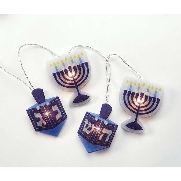 Rite Lite 10ct Battery Operated Hologram Chanukah Light Set 6 x27