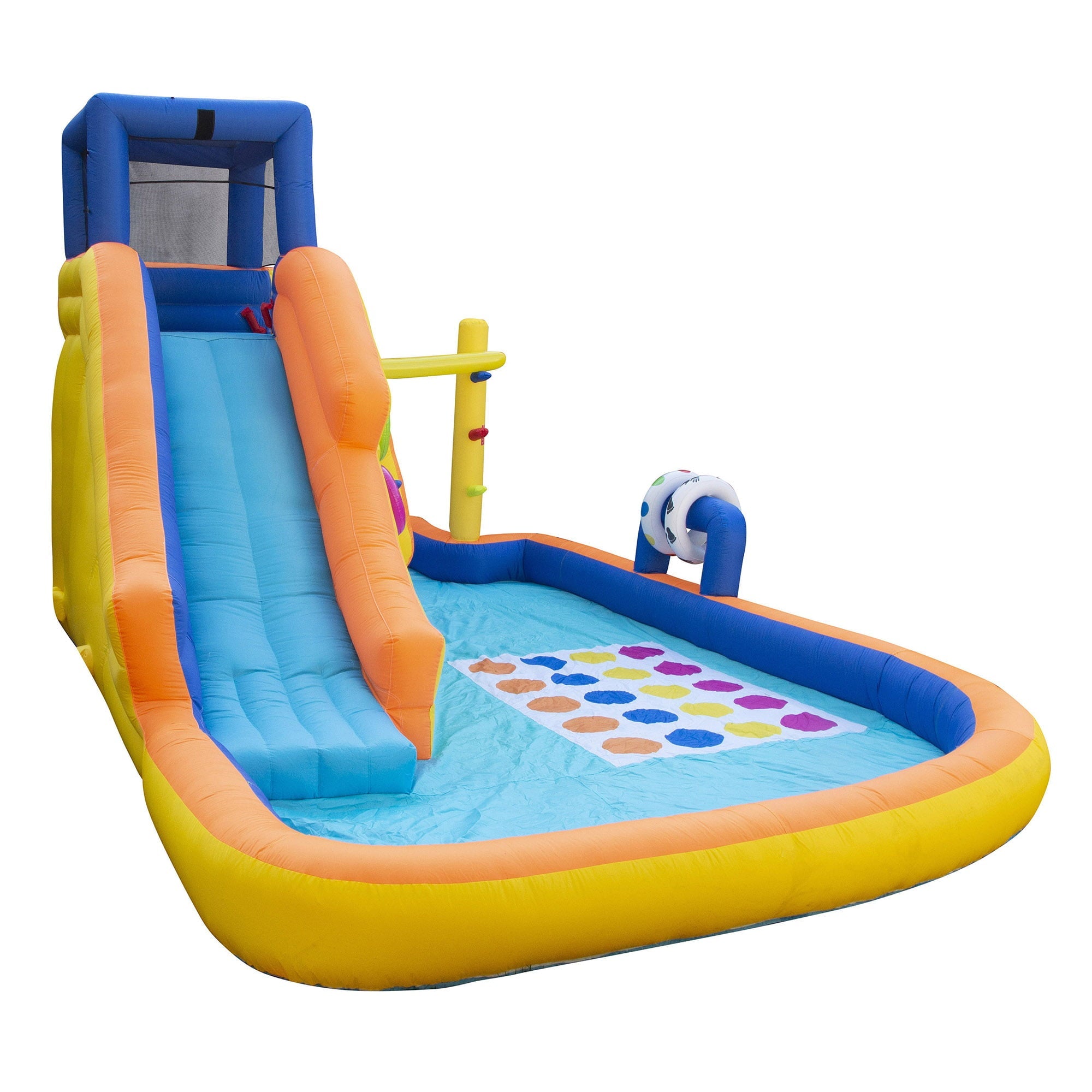 Banzai Inflatable Bouncer Slide, Twister, Limbo & Blower Game Park