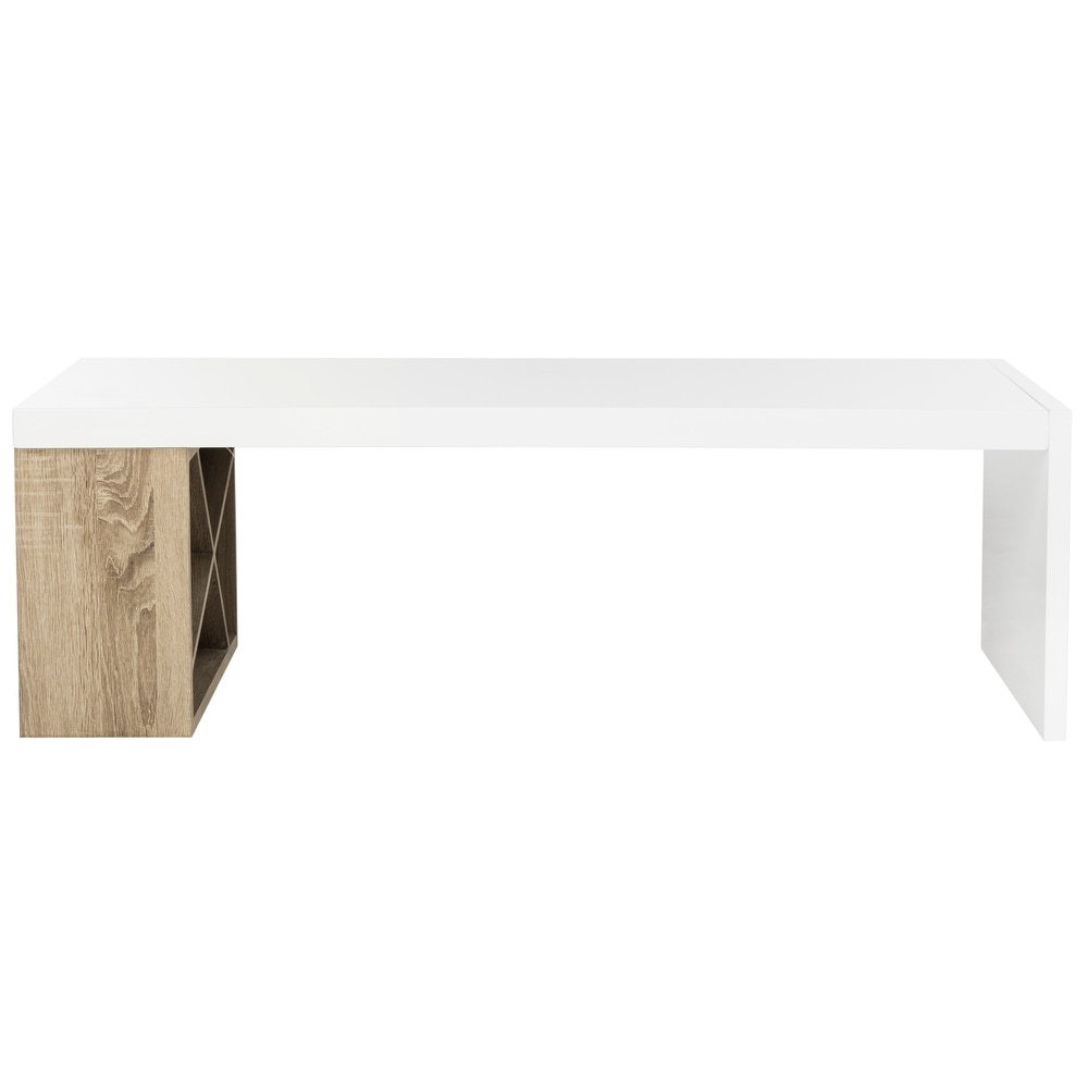 SAFAVIEH Carlton Scandinavian Side Storage Lacquer Coffee Table   47.3\