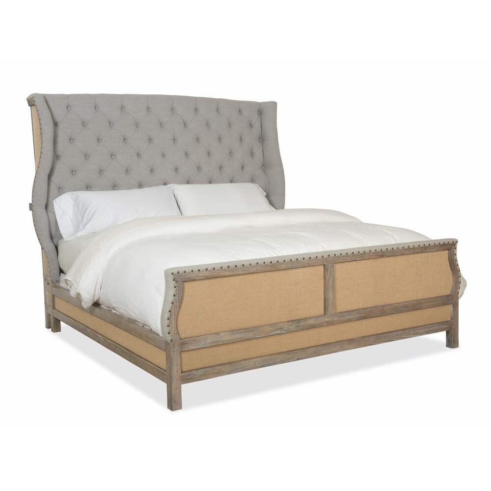 Hooker Furniture Bon Vivant De Constructed Queen Bed with Tufted