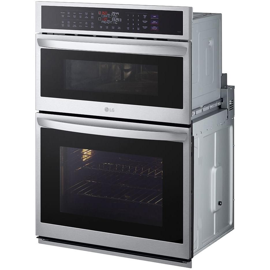 LG 30-inch, 6.4 cu.ft. Built-in Combination Wall Oven with ThinQ? Technology WCEP6427F