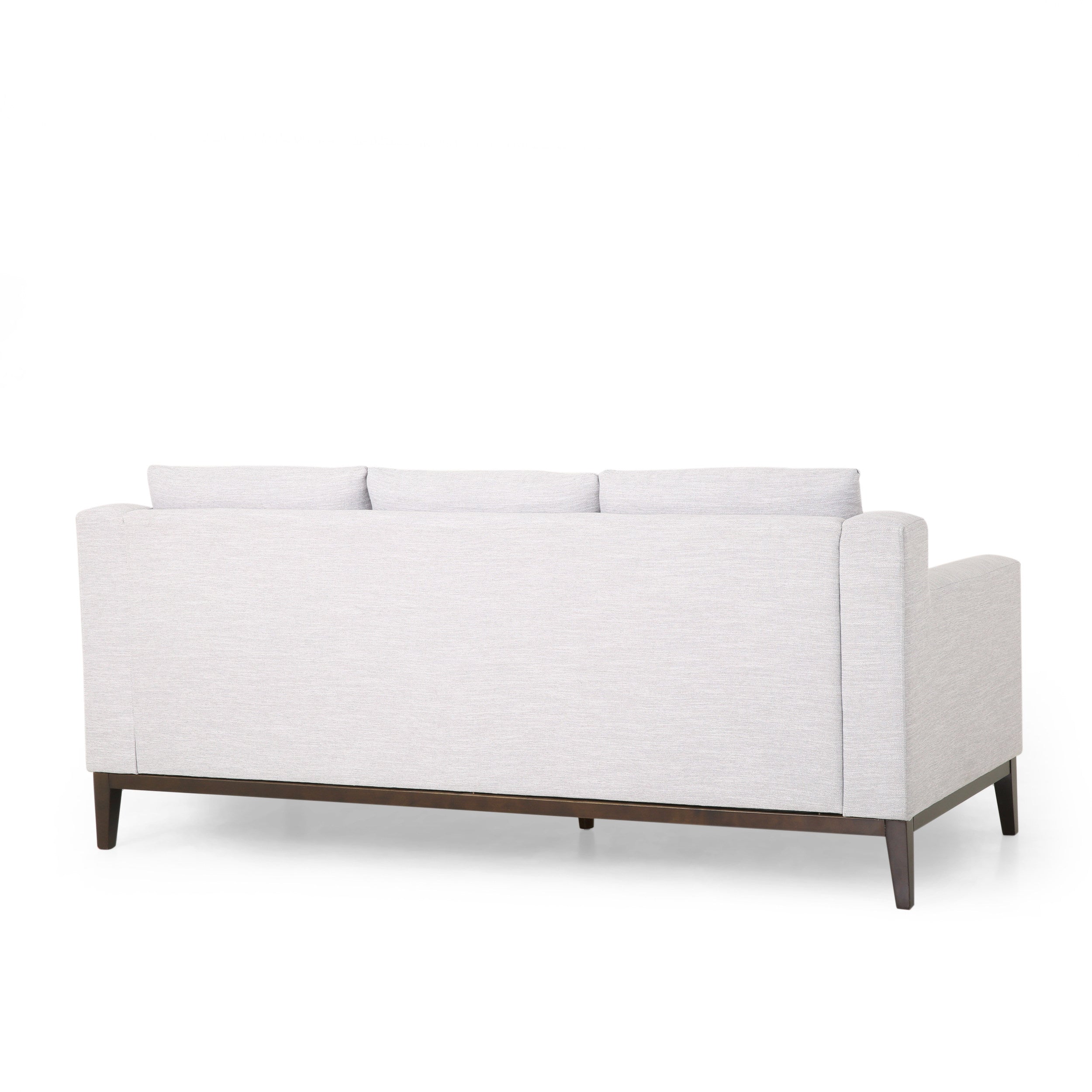 Noxon Contemporary Fabric 3 Seater Sofa with Accent Pillows