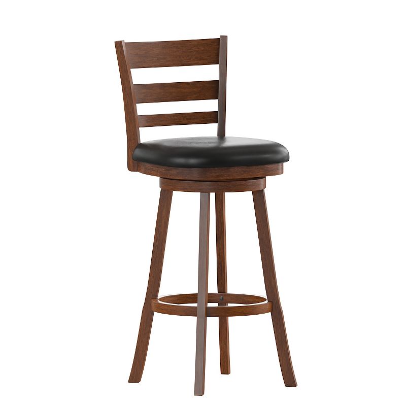 Taylor and Logan Zayne Ladderback Swivel Bar Stool