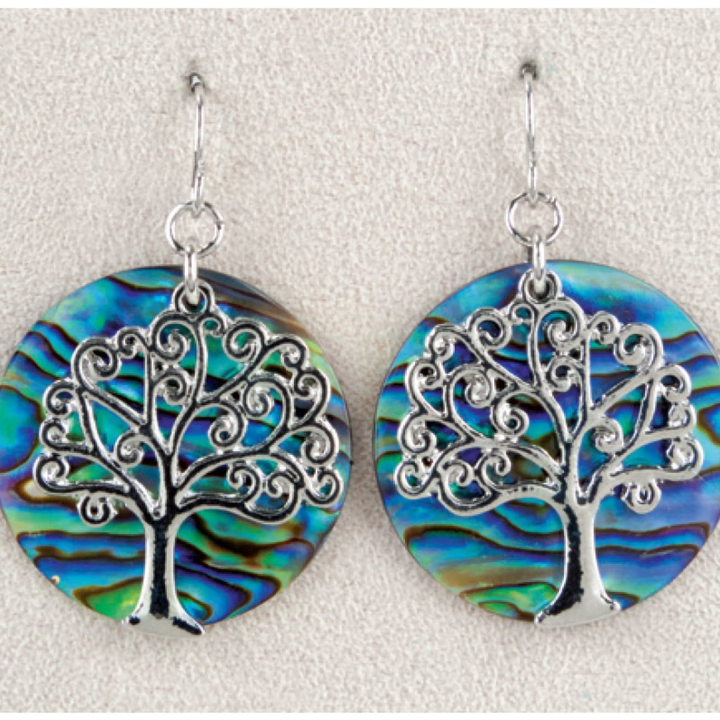 Wild Pearle  Tree of Life Earrings