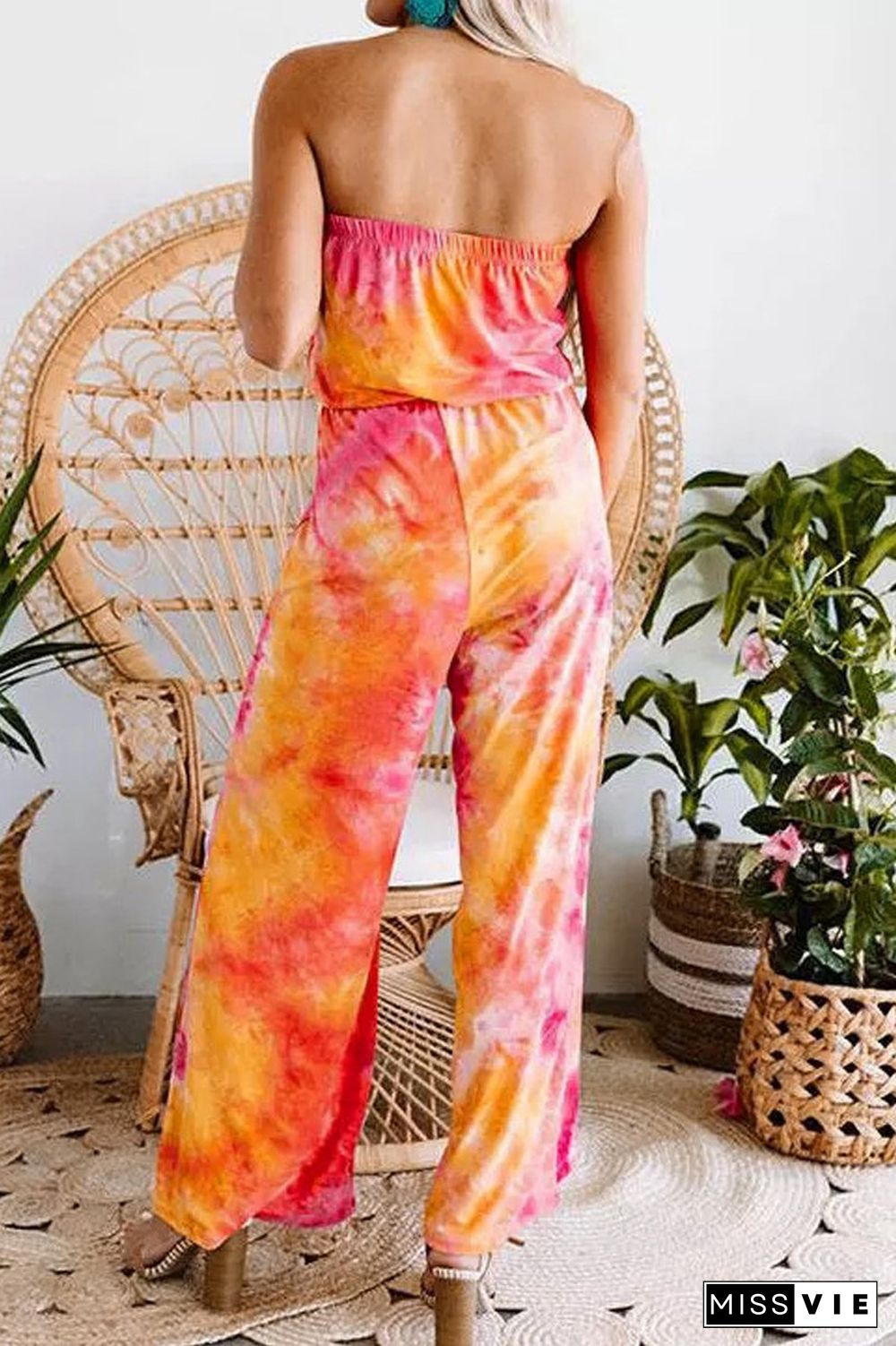 Tie Dye Tub Wide Leg Jumpsuit