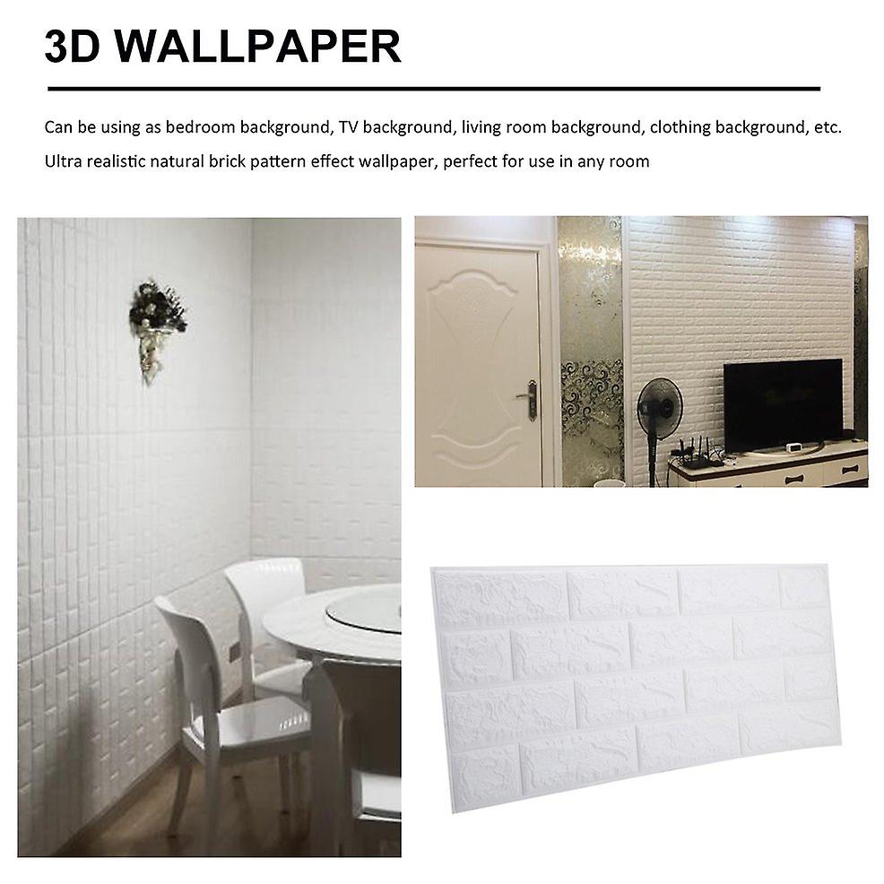Bedroom Wall Paper 10 Pcs Stone Brick Wall Background Modern 3d Wallpaper