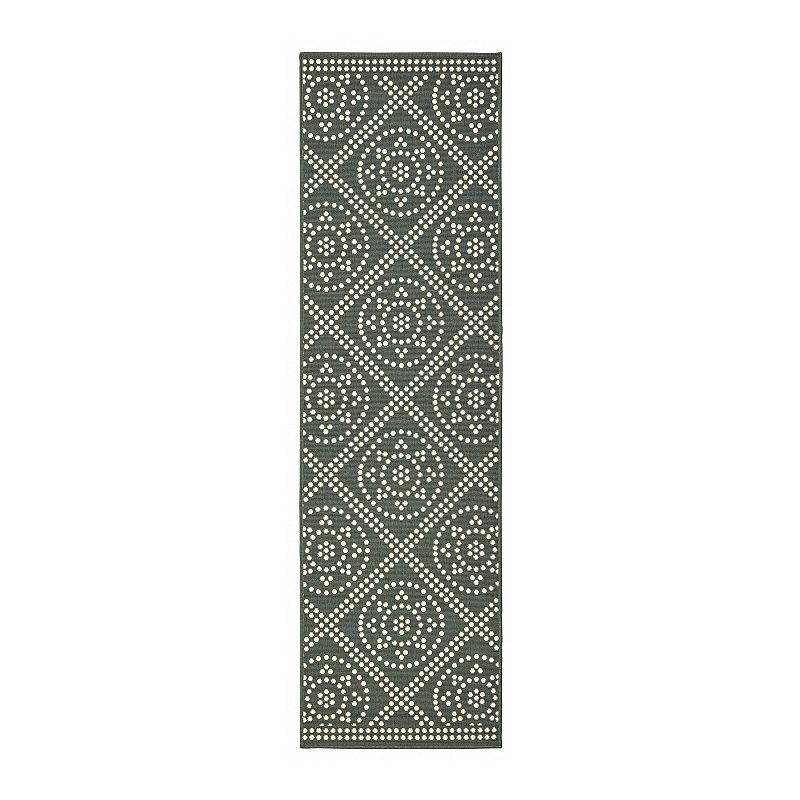 StyleHaven Mainland Lattice Geometric Indoor Outdoor Rug