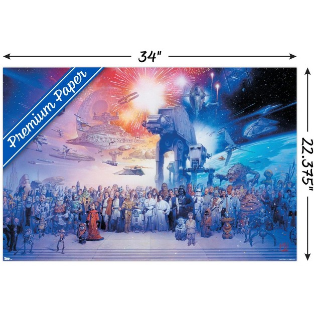 Trends International Star Wars Saga Galaxy Unframed Wall Poster Prints