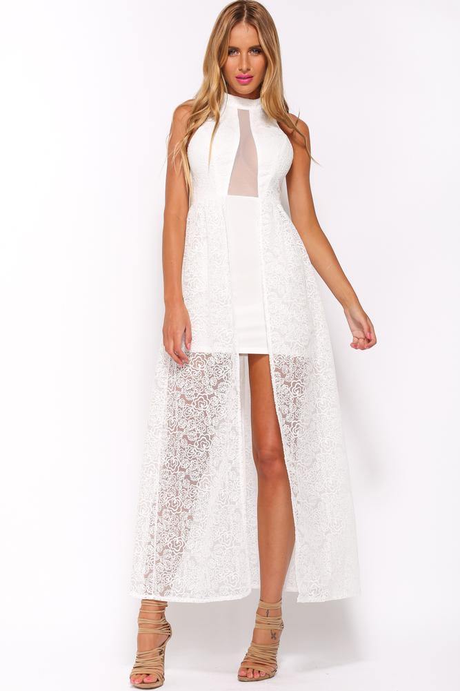 Hearing Bells Maxi Dress White