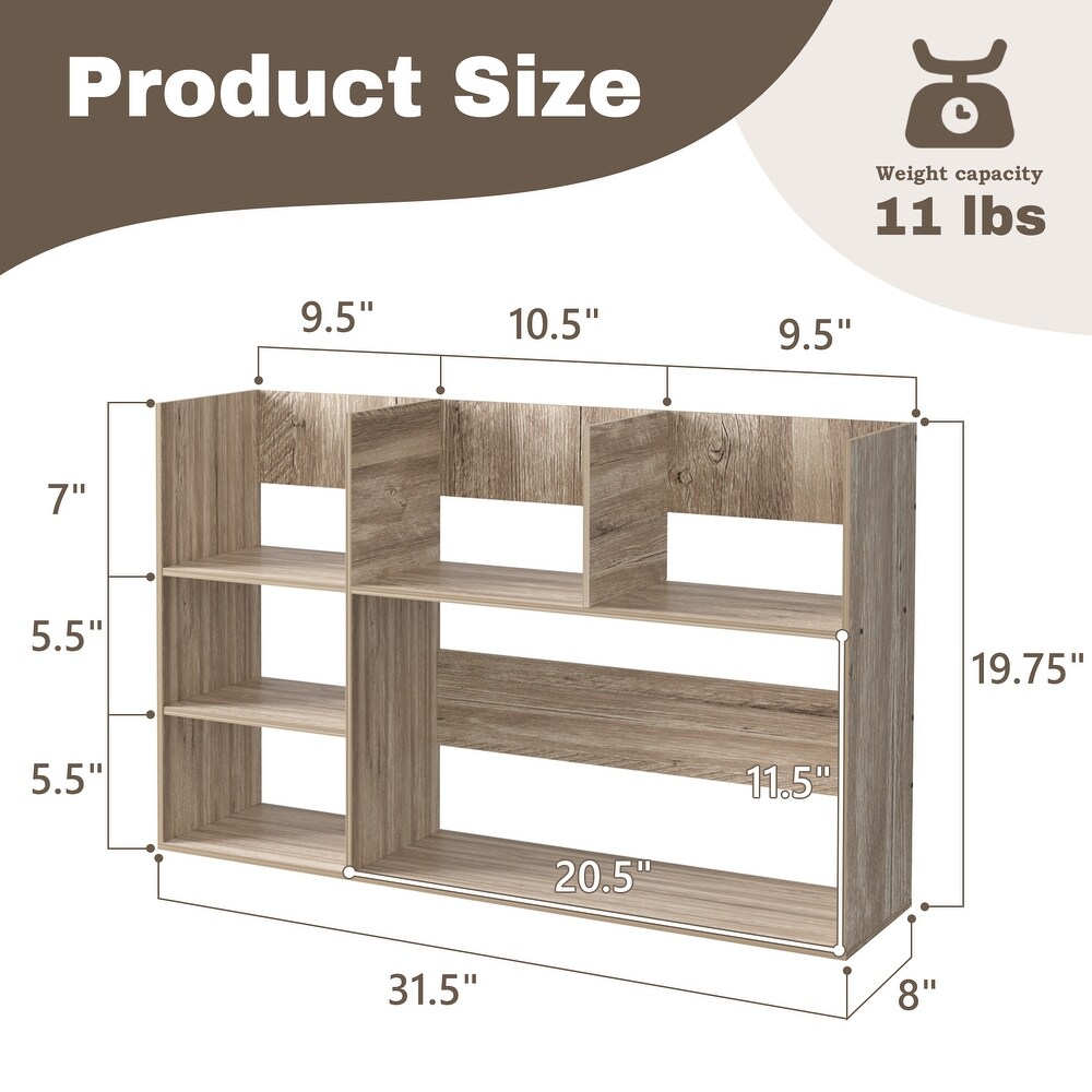 Multi Unit Desk Organizer Storage Rack Book Shelf for Office Home and Bathroom