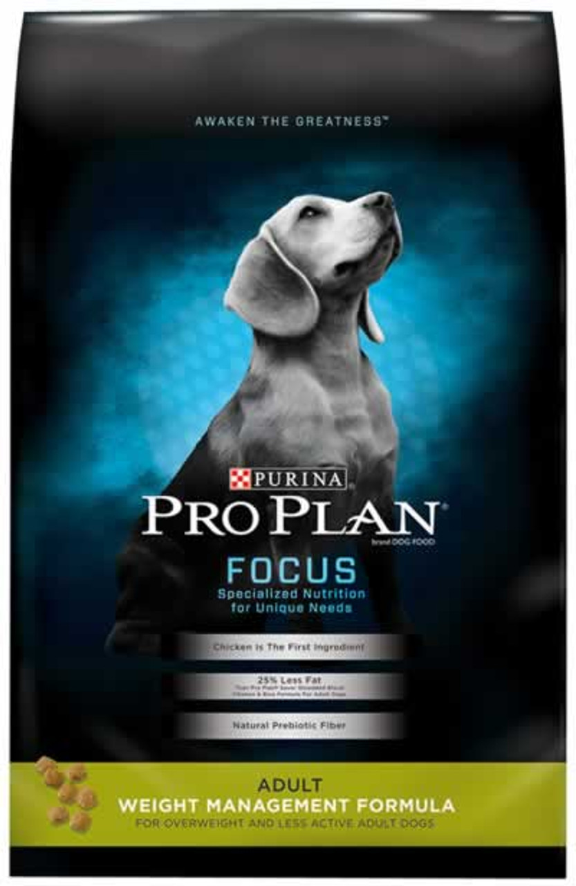 Pro Plan Focus Weight Management Adult Dog Food， 18 Lb.