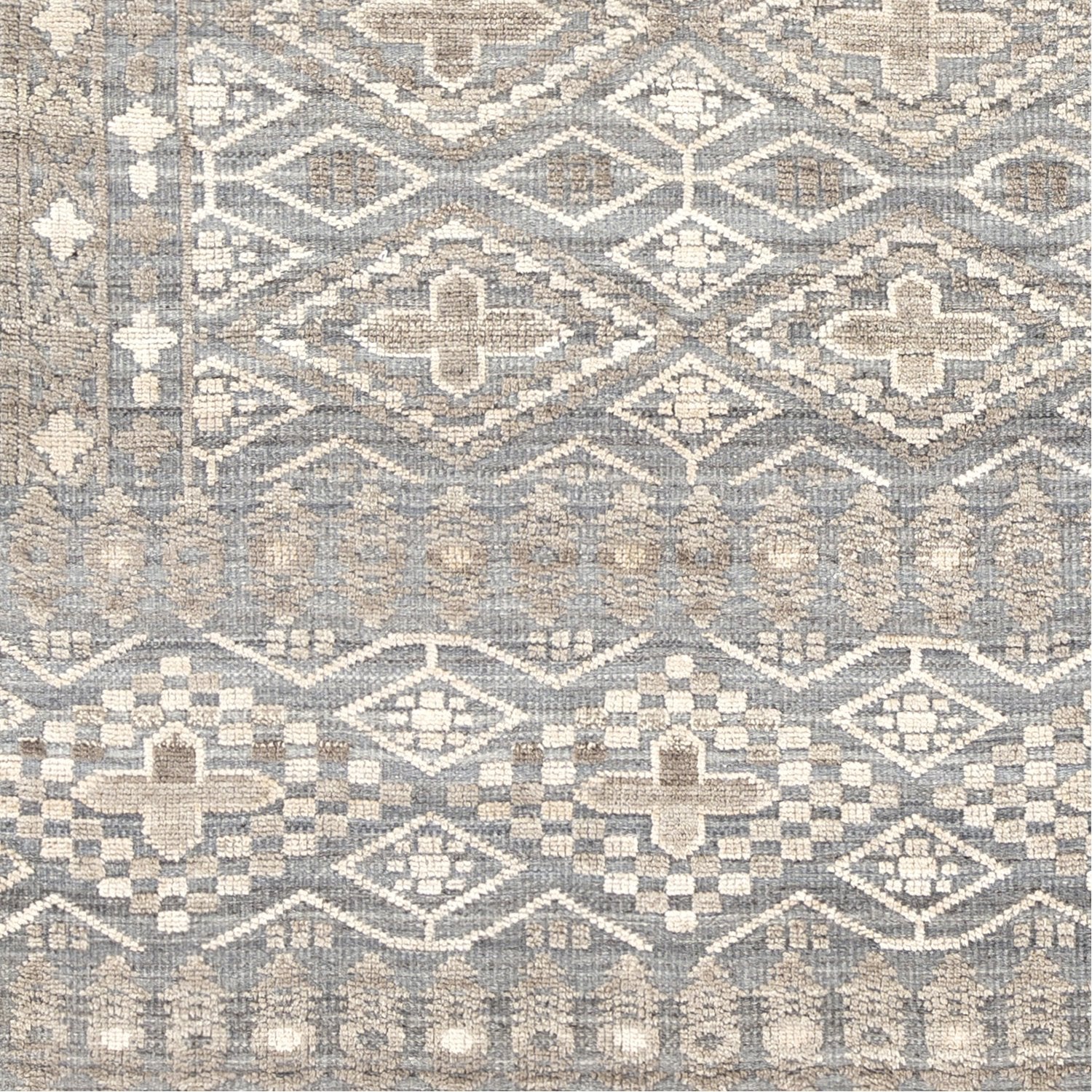 Nobility Hand Knotted Rug in Grey