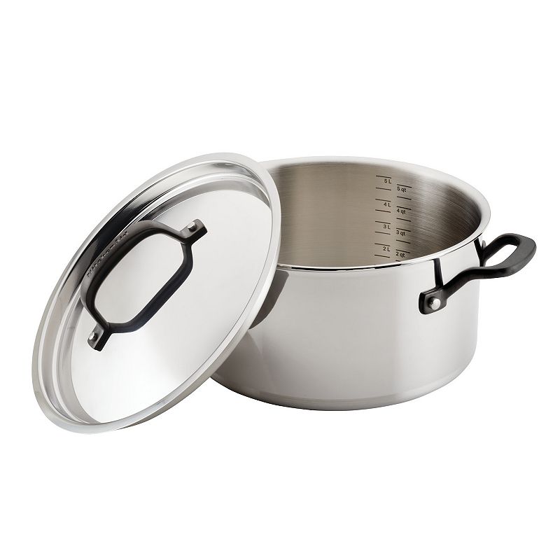 KitchenAid 5-Ply Clad Stainless Steel 6-qt. Stockpot with Lid