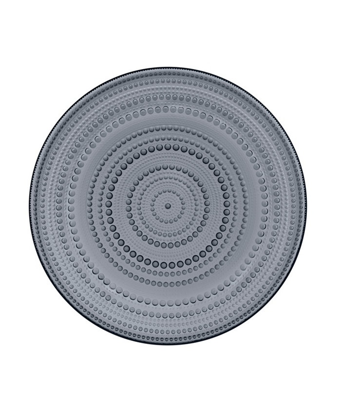 iittala Kastehelmi Large Plate 12.25 Dark Grey