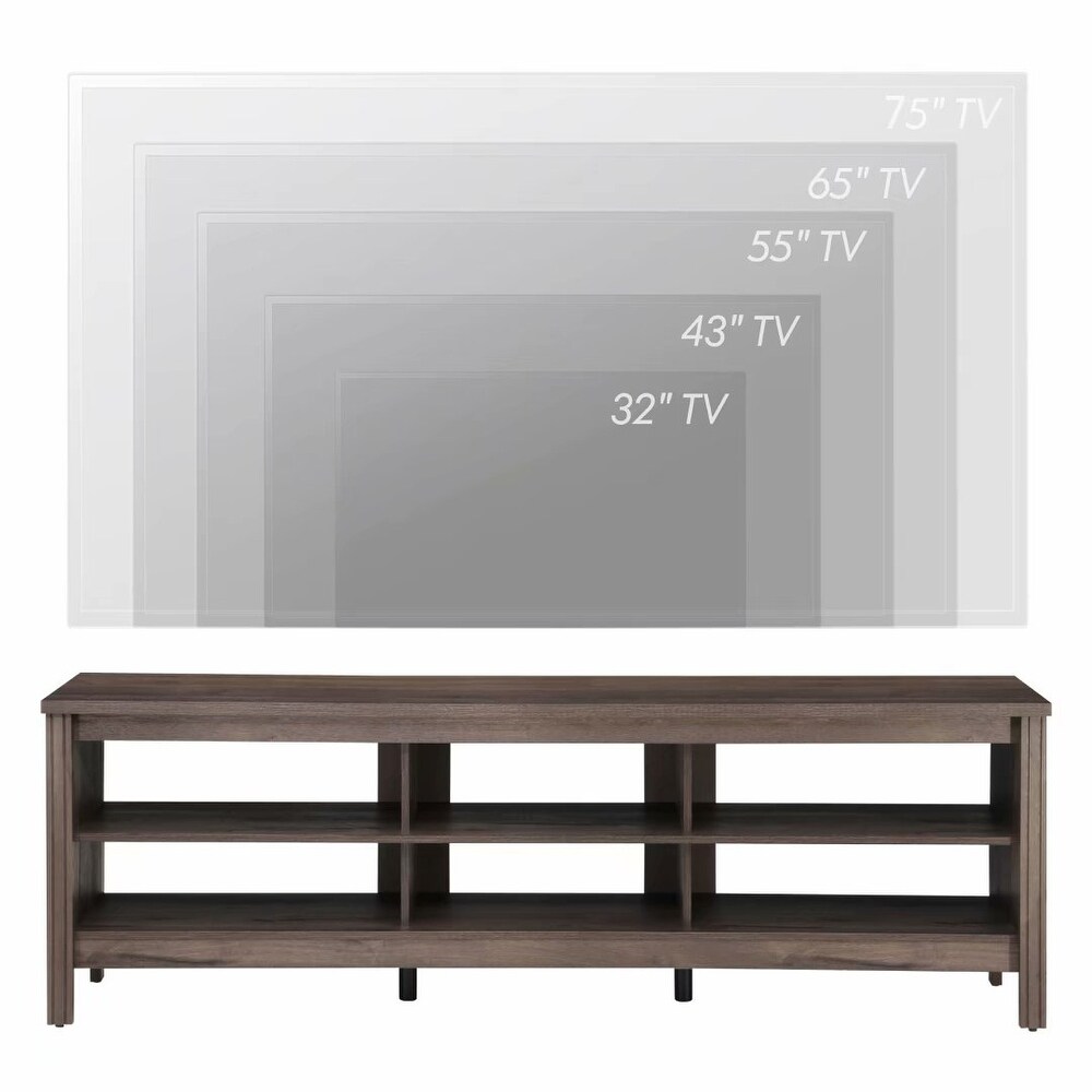 TV Stand for 75 Inch TV Console Table  Wood Entertainment Center