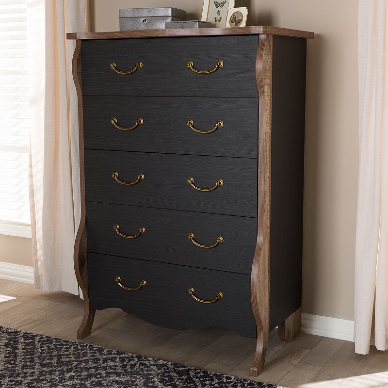 Baxton Studio Romilly Black Chest