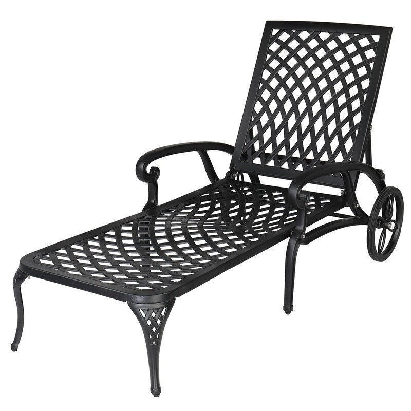 Metal Adjustable Outdoor Chaise Lounge