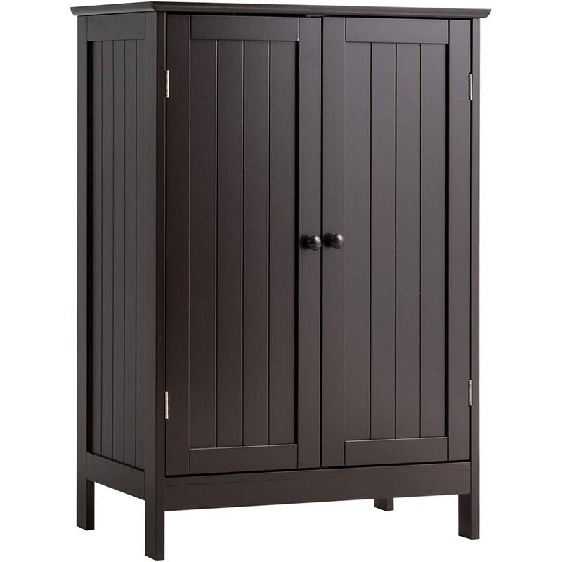 Bathroom Floor Storage Double Door Cupboard Cabinet