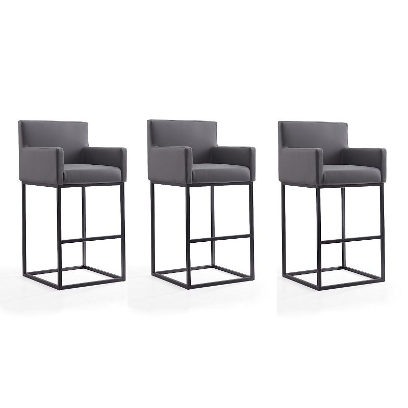 MANHATTAN COMFORT Ambassador Bar Stool 3-piece Set