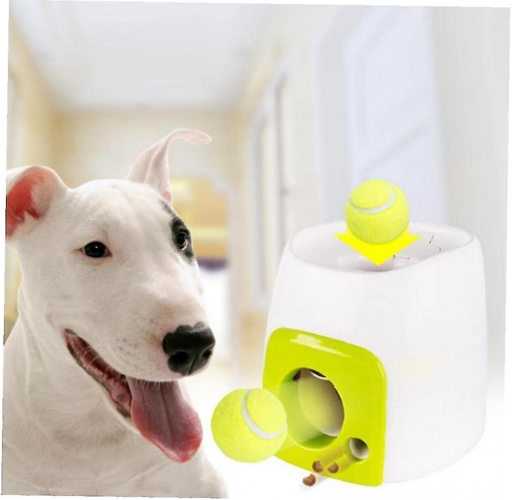 Automatic Pet Feeder With Tennis Ball Fetch For Puppy Funny Dog