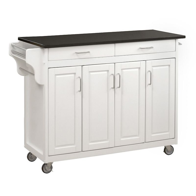 homestyles Create-a-Cart White Kitchen Island