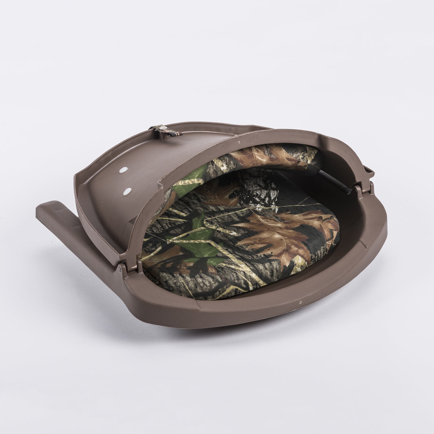 Wise 8WD139CLS-B-733 Cushioned Fold-Down， Molded Fishing Seat， Realtree Max 5