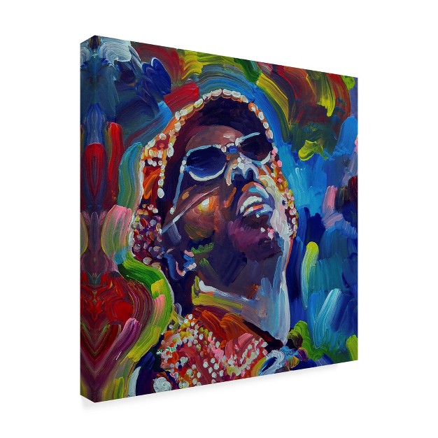 Trademark Fine Art howie Green x27 stevie Wonder x27 Canvas Art